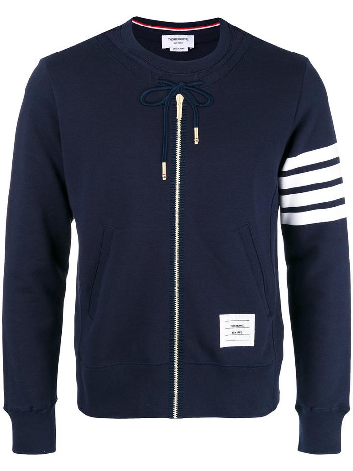 Thom Browne - Hoodie-style Sweatshirt - Men - Cotton - 0, Blue, Cotton