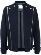 Pierre Balmain 'created' Jacket, Men's, Size: 50, Blue, Acrylic/polyamide/polyester/wool