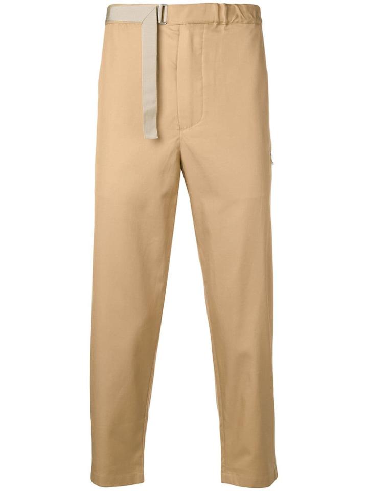 Oamc Tapered Cropped Trousers - Neutrals