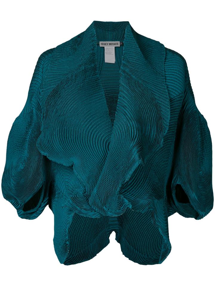 Issey Miyake Draped Jacket - Green