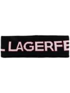 Karl Lagerfeld Logo Hairband - Black