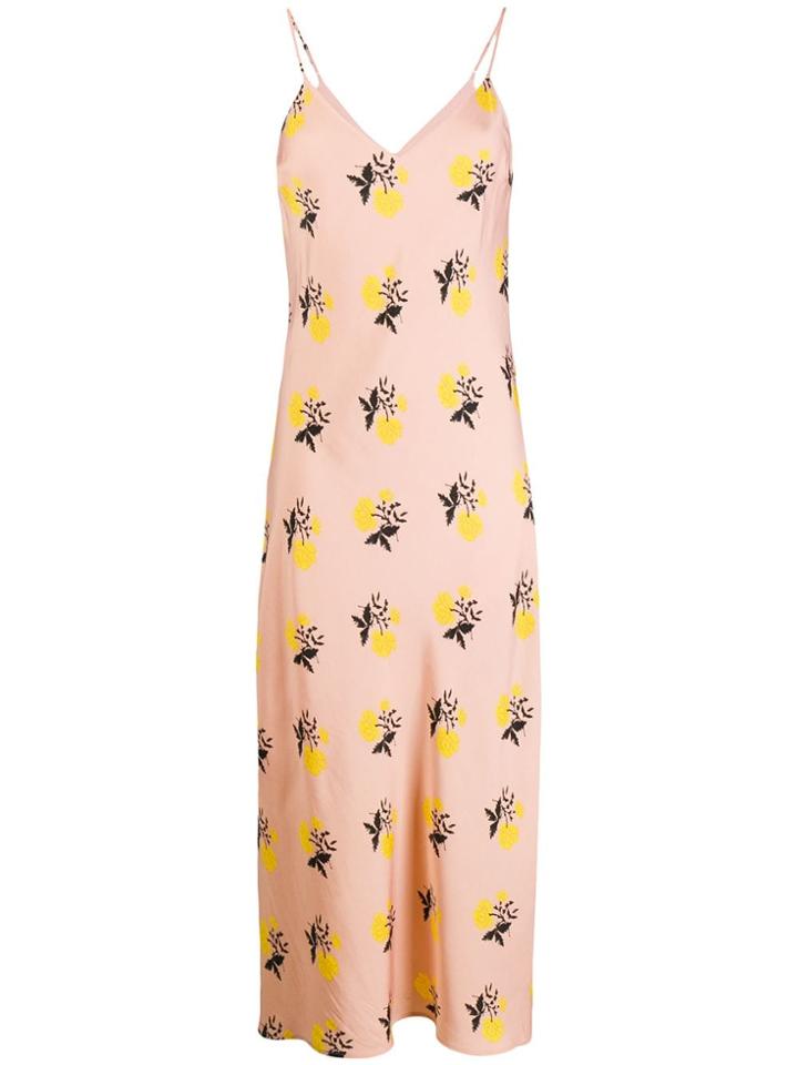 Essentiel Antwerp Floral Print Slip Dress - Neutrals