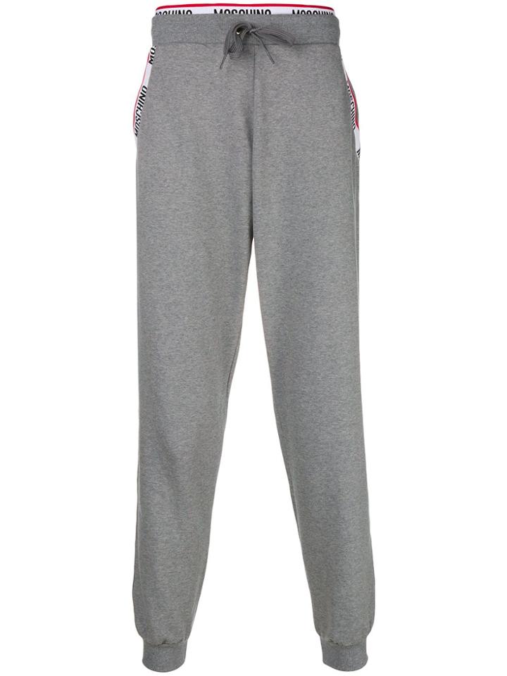 Moschino Logo Track Pants - Grey