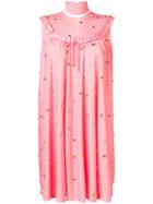 Miu Miu Stone Embellished Dress - Pink