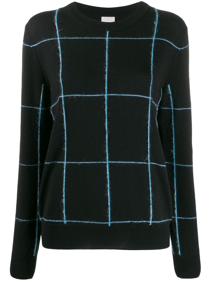 Paul Smith Grid Pattern Jumper - Black