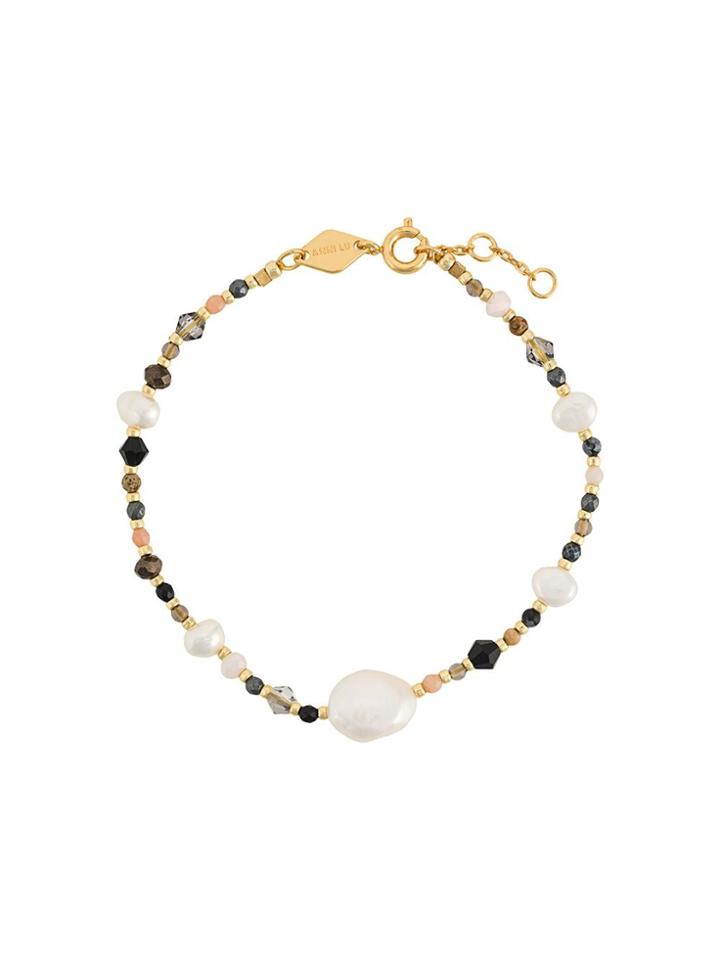 Anni Lu Rock & Sea Beaded Bracelet - Grey