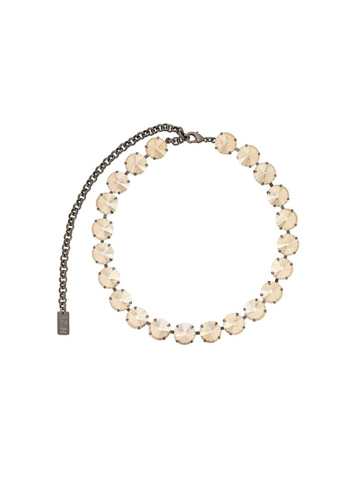 No21 Crystal Choker Necklace - Neutrals