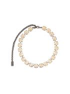 No21 Crystal Choker Necklace - Neutrals