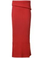 Jacquemus La Jupe Sadhia Midi Skirt - Red