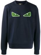 Fendi Bag Bugs Eyes Sweatshirt - Blue