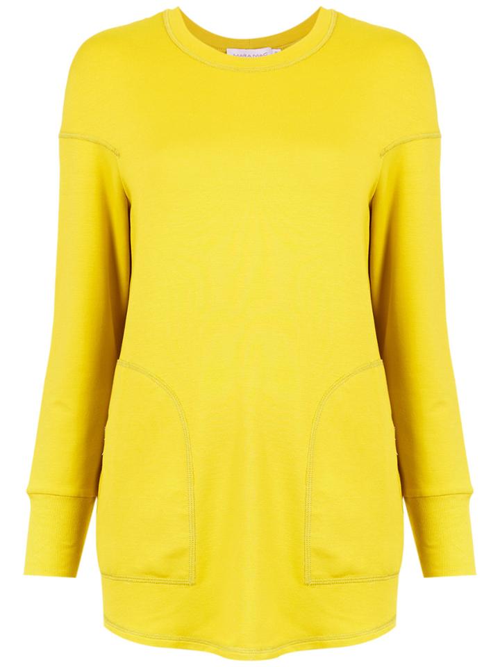 Mara Mac Crew Neck Blouse - Yellow & Orange