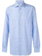 Kiton Gingham Check Shirt - Blue