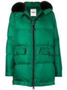 Yves Salomon Army Oversized Hooded Coat - Green