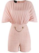 Pinko Short-sleeve Fitted Playsuit