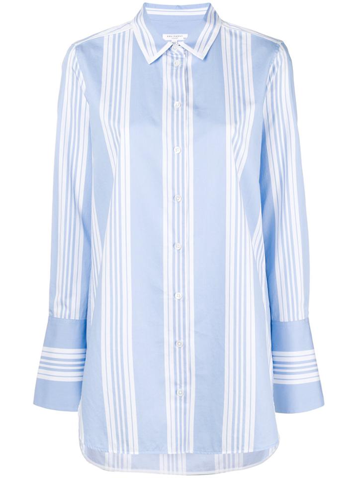 Equipment Striped Long-sleeved Shirt - Blue
