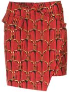 Reinaldo Lourenço Asymmetric Printed Skirt - Red