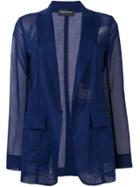 Sport Max Code Sheer Blazer Jacket - Blue