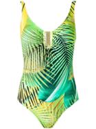 Lygia & Nanny Printed Swimsuit, Women's, Size: 44, Green, Polyamide/spandex/elastane