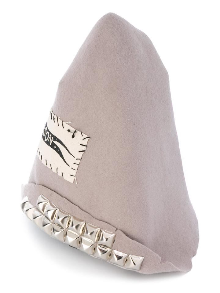 Heikki Salonen - Embroidered Beanie Hat - Men - Wool - S, Nude/neutrals, Wool