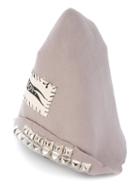 Heikki Salonen - Embroidered Beanie Hat - Men - Wool - S, Nude/neutrals, Wool
