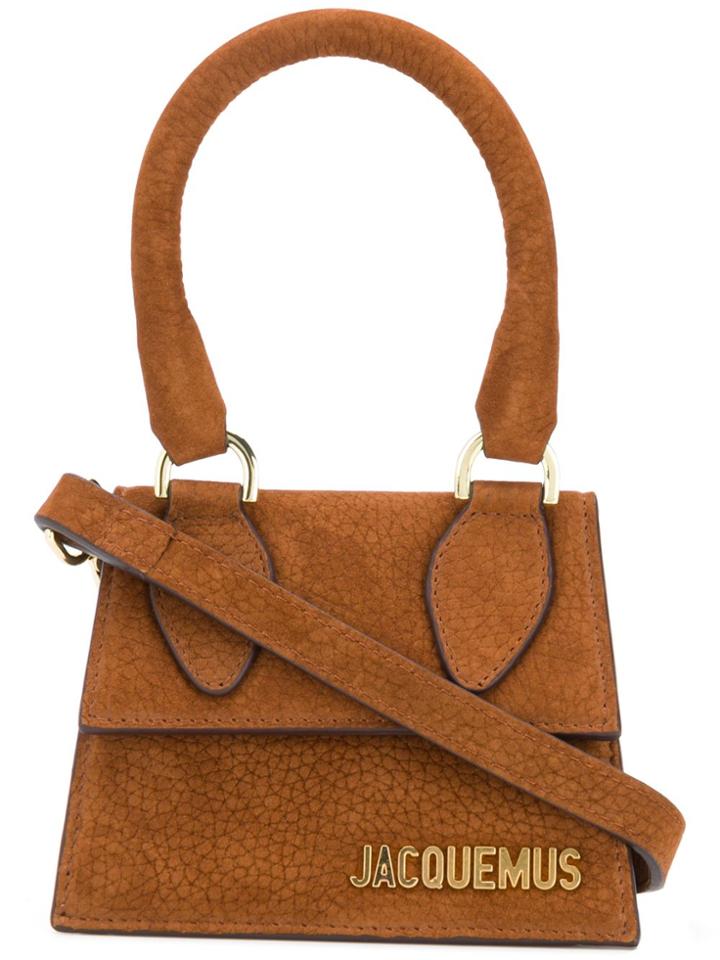 Jacquemus Pebbled Grain Mini Bag - Brown