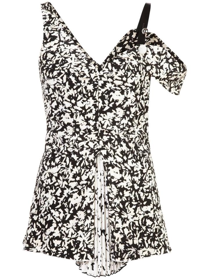 Proenza Schouler Asymmetrical Pleated Top - Nude & Neutrals