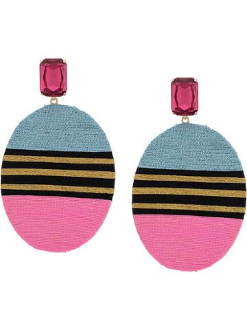 Mary Jane Claverol Carine Earrings - Pink