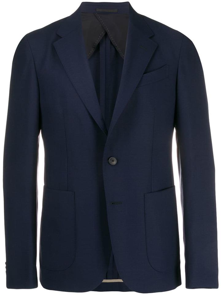 Z Zegna Tailored Suit Jacket - Blue
