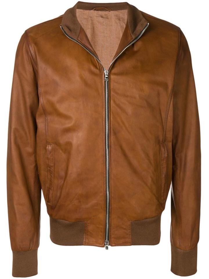 Barba Fox Jacket - Brown