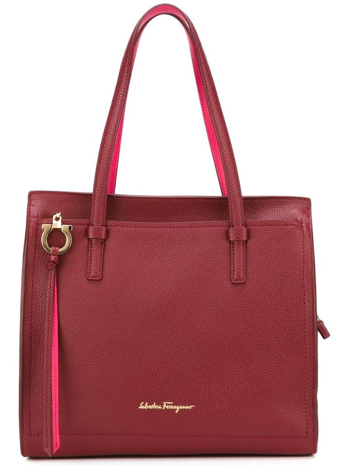 Salvatore Ferragamo Square Tote, Women's, Red