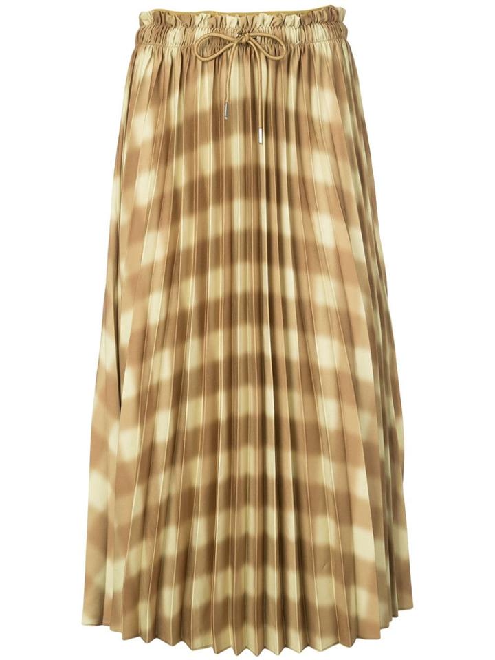 Proenza Schouler Georgette Pleated Skirt - Yellow