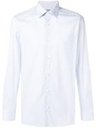 Z Zegna Stretch Fit Pinstripe Shirt - Blue