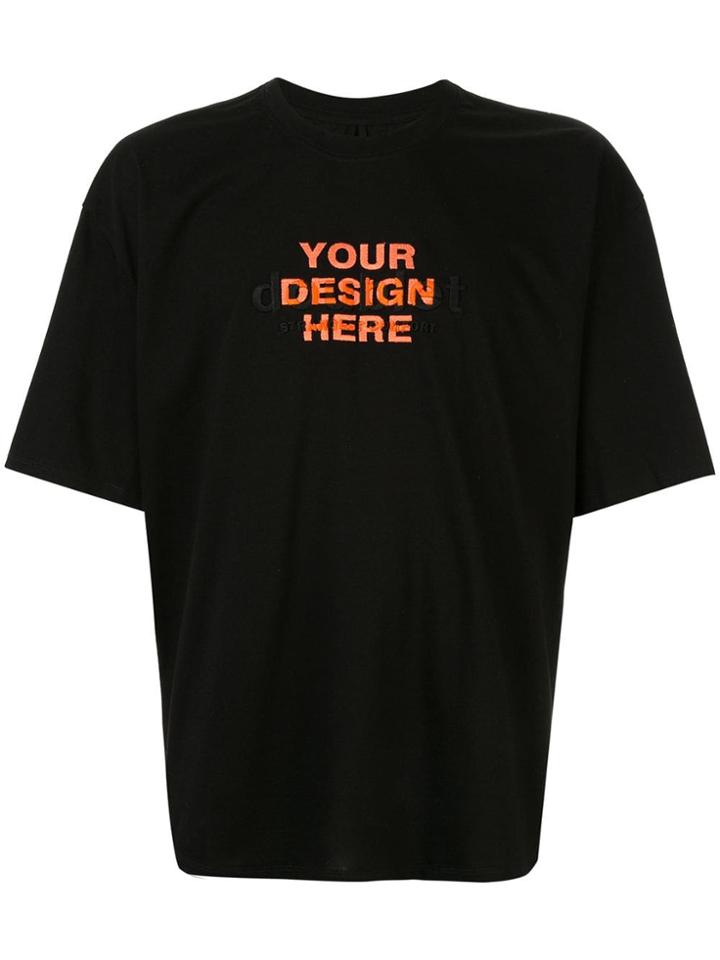 Doublet Logo Overlap T-shirt - Black
