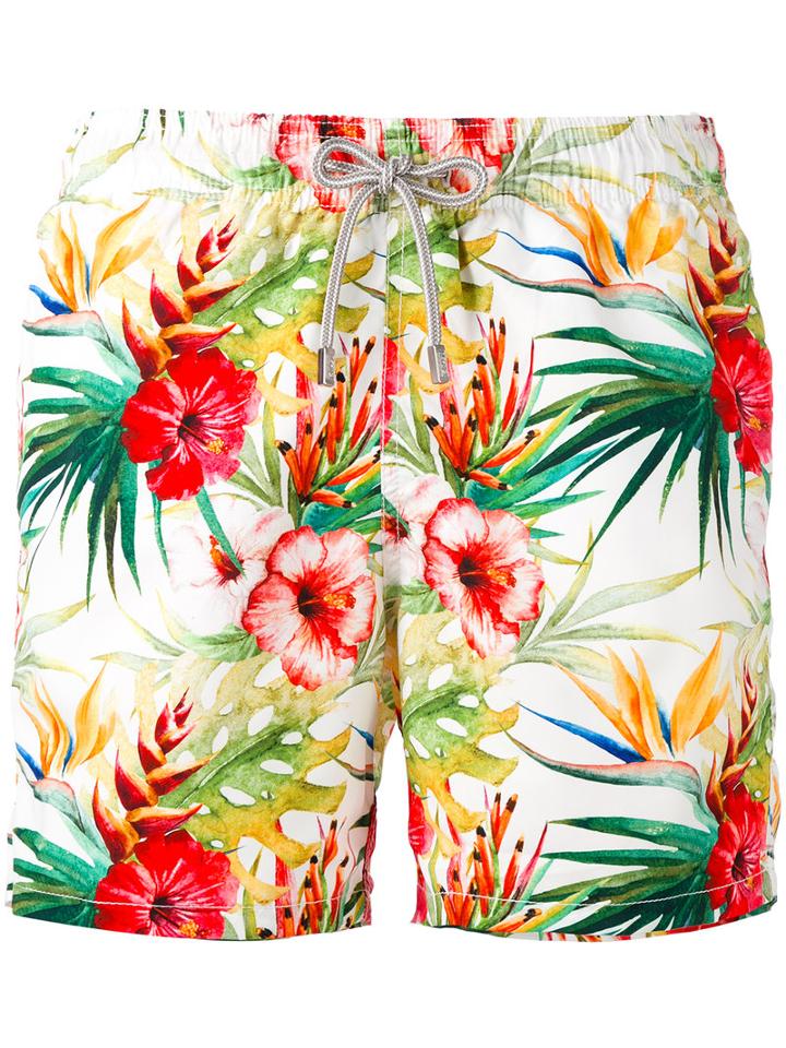 Mc2 Saint Barth - Gustavia Printed Swim Shorts - Men - Polyamide/polyester/spandex/elastane - Xl, Polyamide/polyester/spandex/elastane