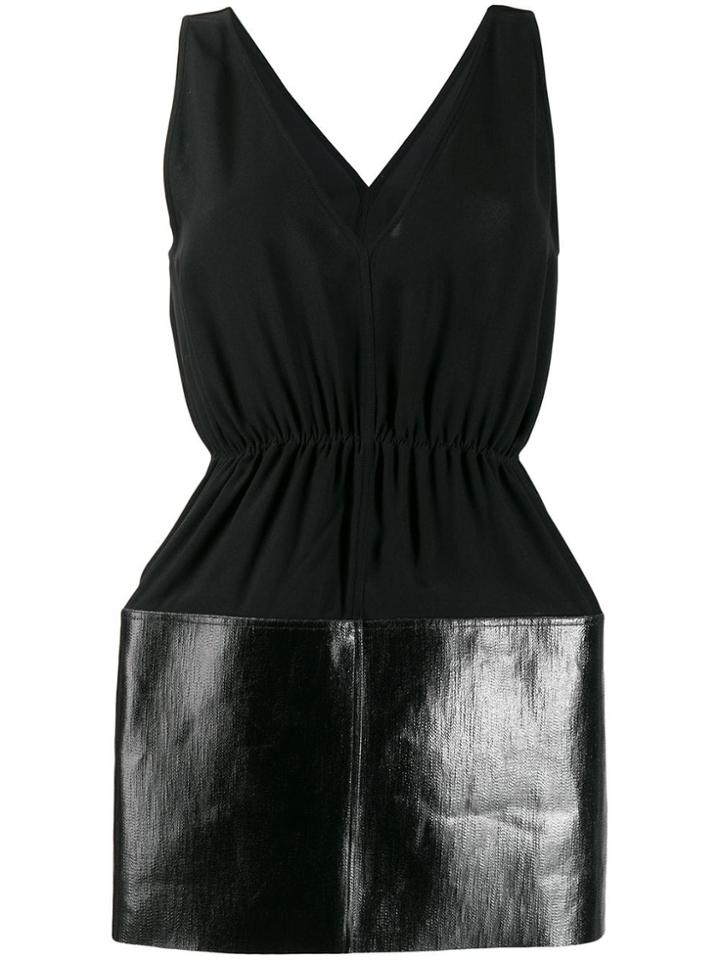 Rick Owens Varnished Panel Blouse - Black