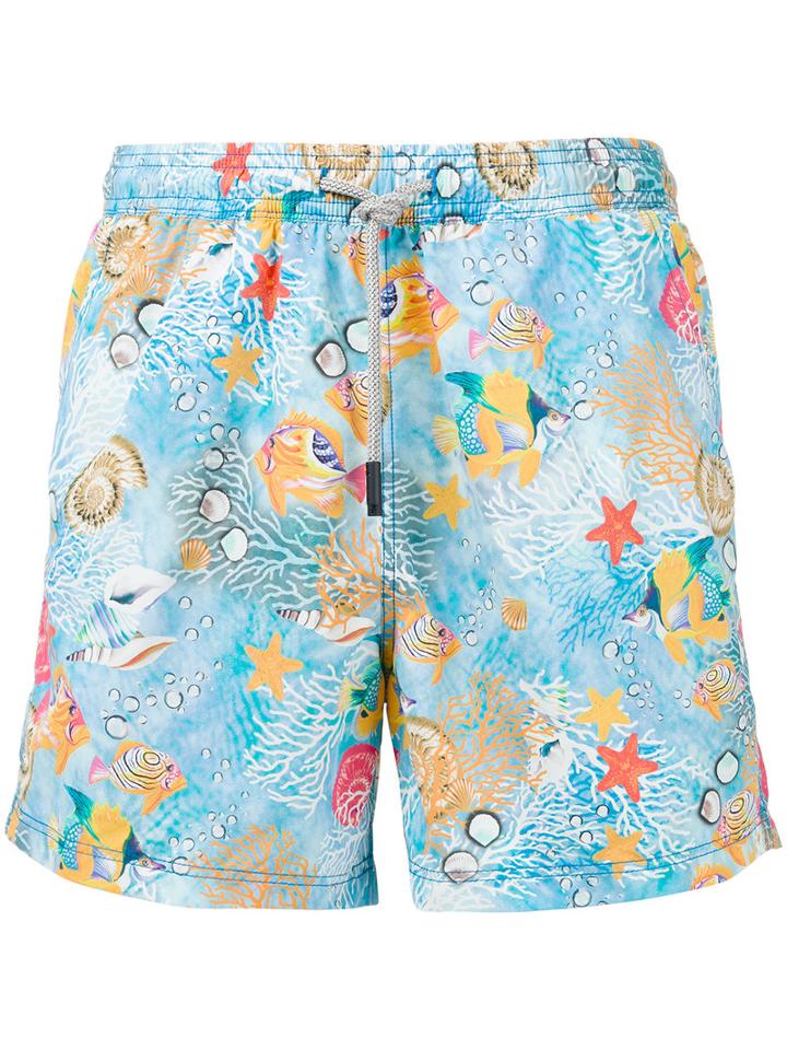Etro Printed Swim Shorts, Men's, Size: Small, Nylon