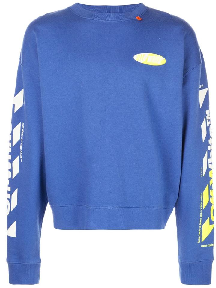 Off-white Diagonals Sweatshirt - Blue