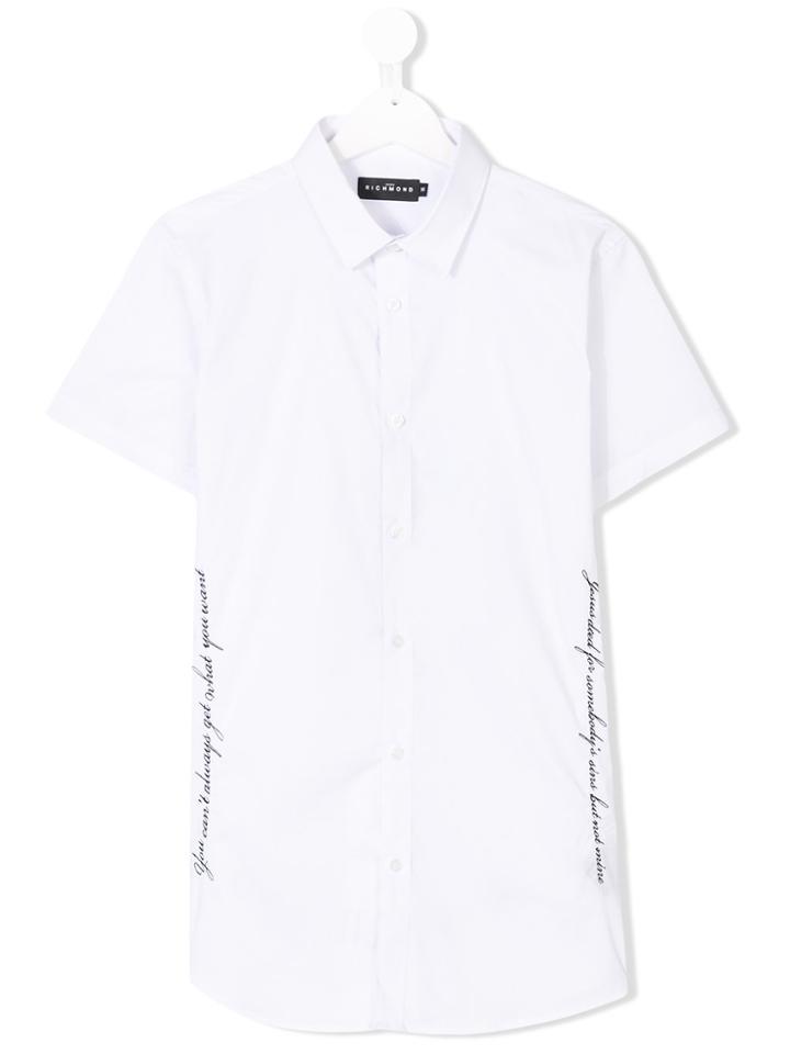 John Richmond Kids Printed Shirt - White