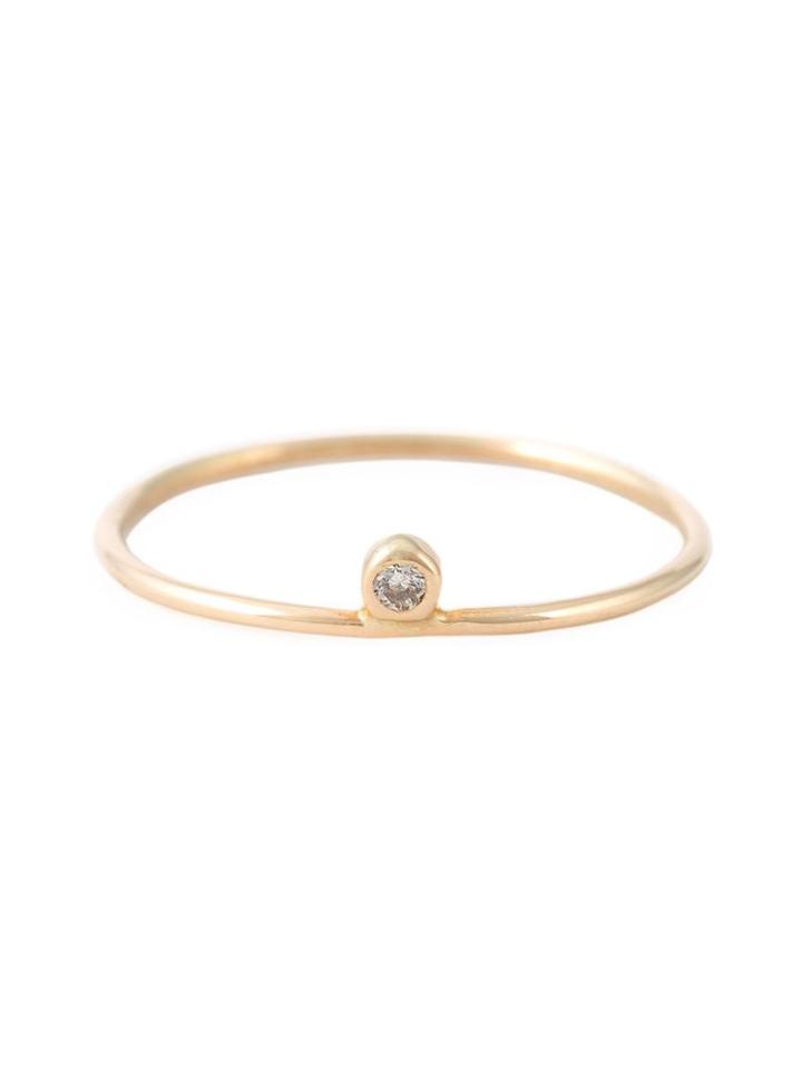 Ivy & Liv Small Diamond Ring, Women's, Size: P, Metallic