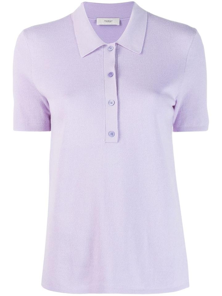 Pringle Of Scotland Knitted Polo Shirt - Purple