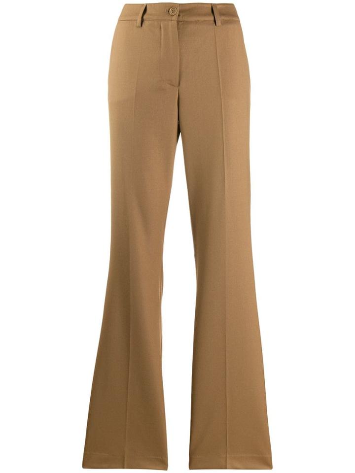 P.a.r.o.s.h. Flared Tailored Trousers - Brown