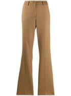 P.a.r.o.s.h. Flared Tailored Trousers - Brown