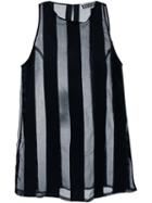 Etienne Deroeux Sofia Striped Top, Women's, Size: 38, Black, Silk