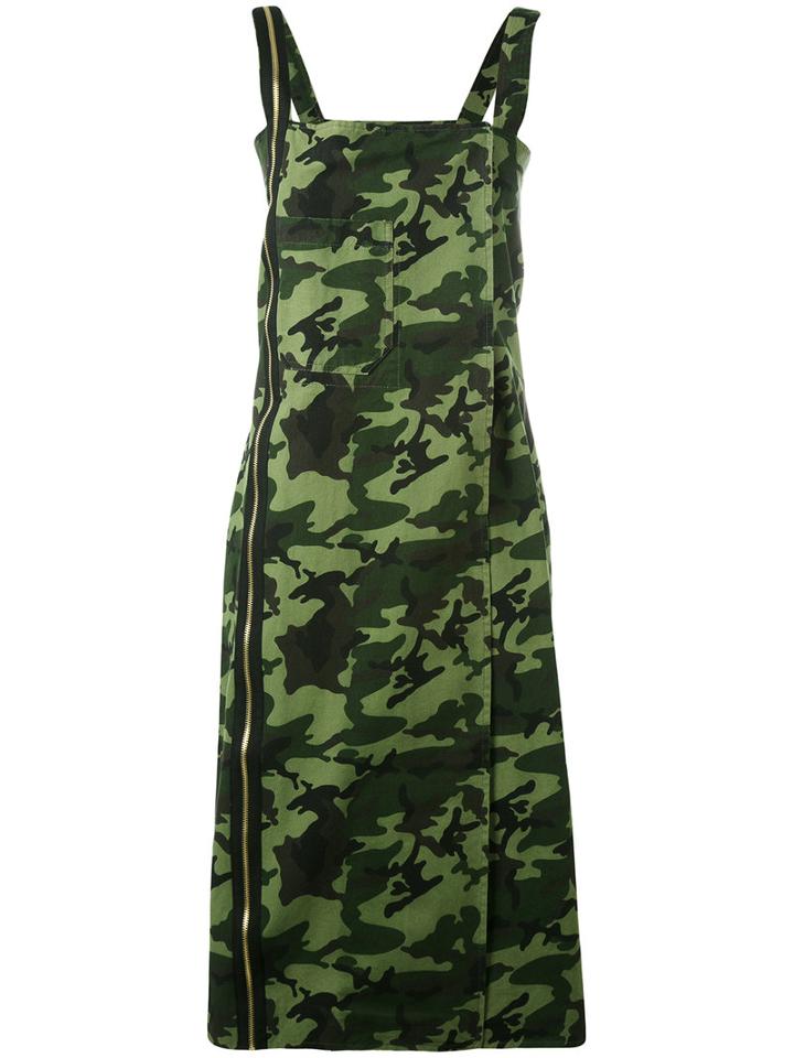 Each X Other - Military Camouflage Dress - Women - Cotton - S, Green, Cotton