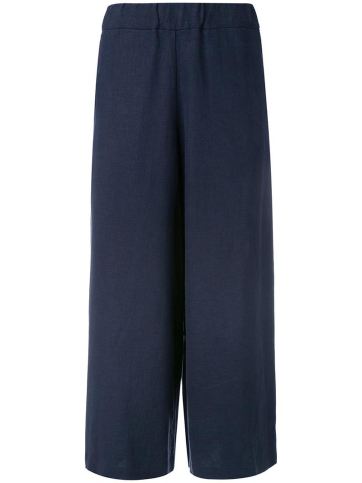 Water Wide Leg Trousers, Women's, Size: Small, Blue, Linen/flax