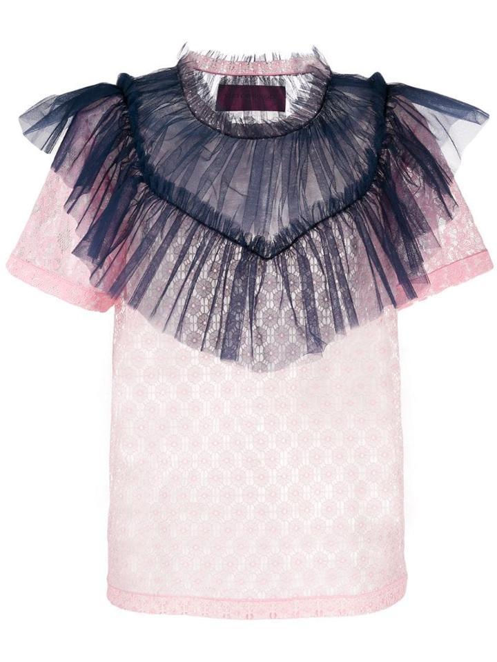 Viktor & Rolf Tulle Panel T-shirt - Pink