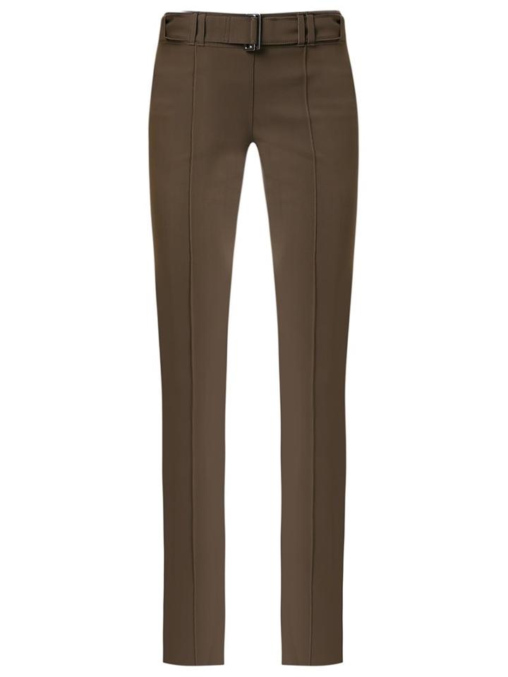 Gloria Coelho Flared Trousers, Women's, Size: G, Brown, Elastodiene/polyamide