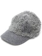 Lorena Antoniazzi Shearling Cap - Grey