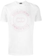 Dior Homme Logo Print T-shirt, Men's, Size: Large, White, Cotton