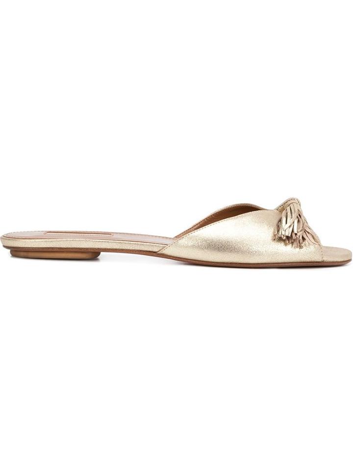 Aquazzura 'wild' Slide Flat Sandals